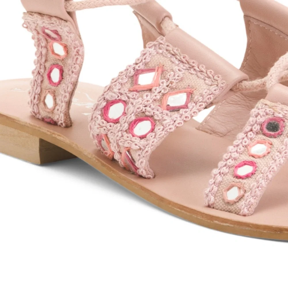 🛑 1 hour sale. Free People, Leather Sandals, Mantra Mirror - final reduction 💎 - Picture 3 of 9